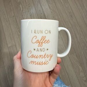 White and Orange country music Coffee Mug